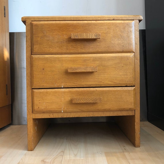 Midcentury Wooden Tool Drawers Workshop Cabinet With 3 Etsy