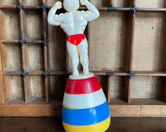 Vintage World Champion Squirt Strong Man Novelty Toy, in Original