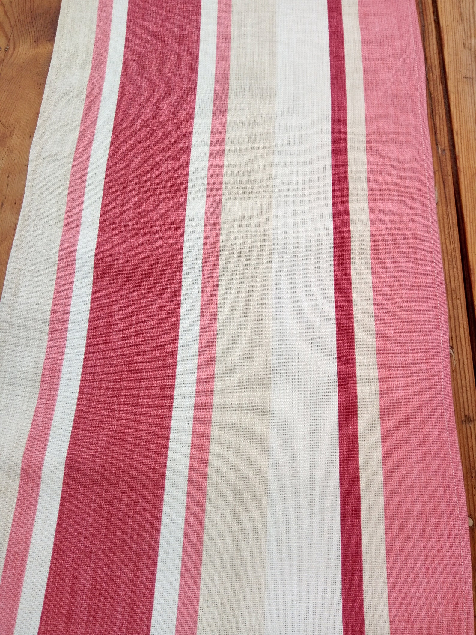76 Inch Table Runner in Laura Ashley Heavy Cotton Linen Blend Etsy