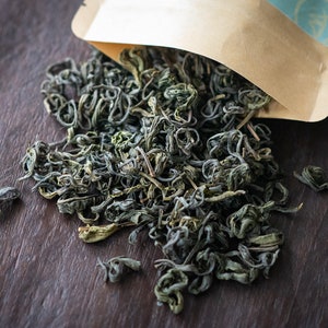 Green Tea from the Jungle Premium loose leaf tea from Thailand Organic and Wild - Forest friendly tea