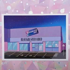 VHS Heaven - Pastel gamer vaporwave aesthetic blockbuster video store A5 Art Print