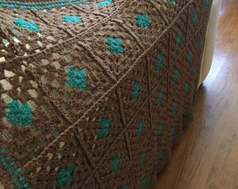Turquoise And Brown Bedding Etsy