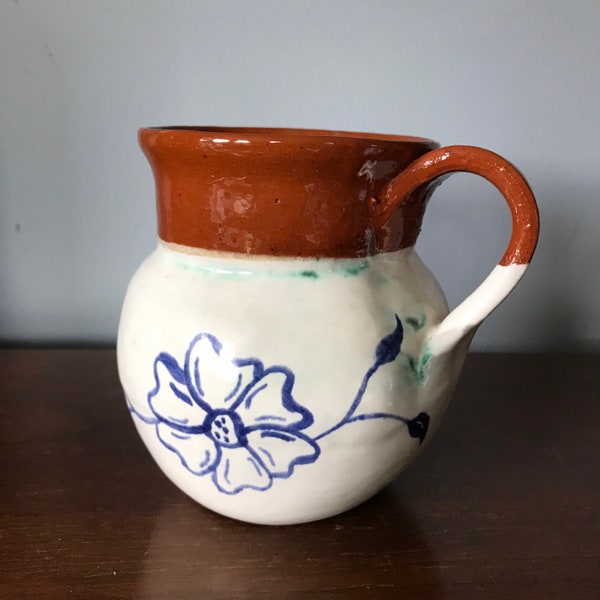 Red clay pottery  hand thrown vase/ mug