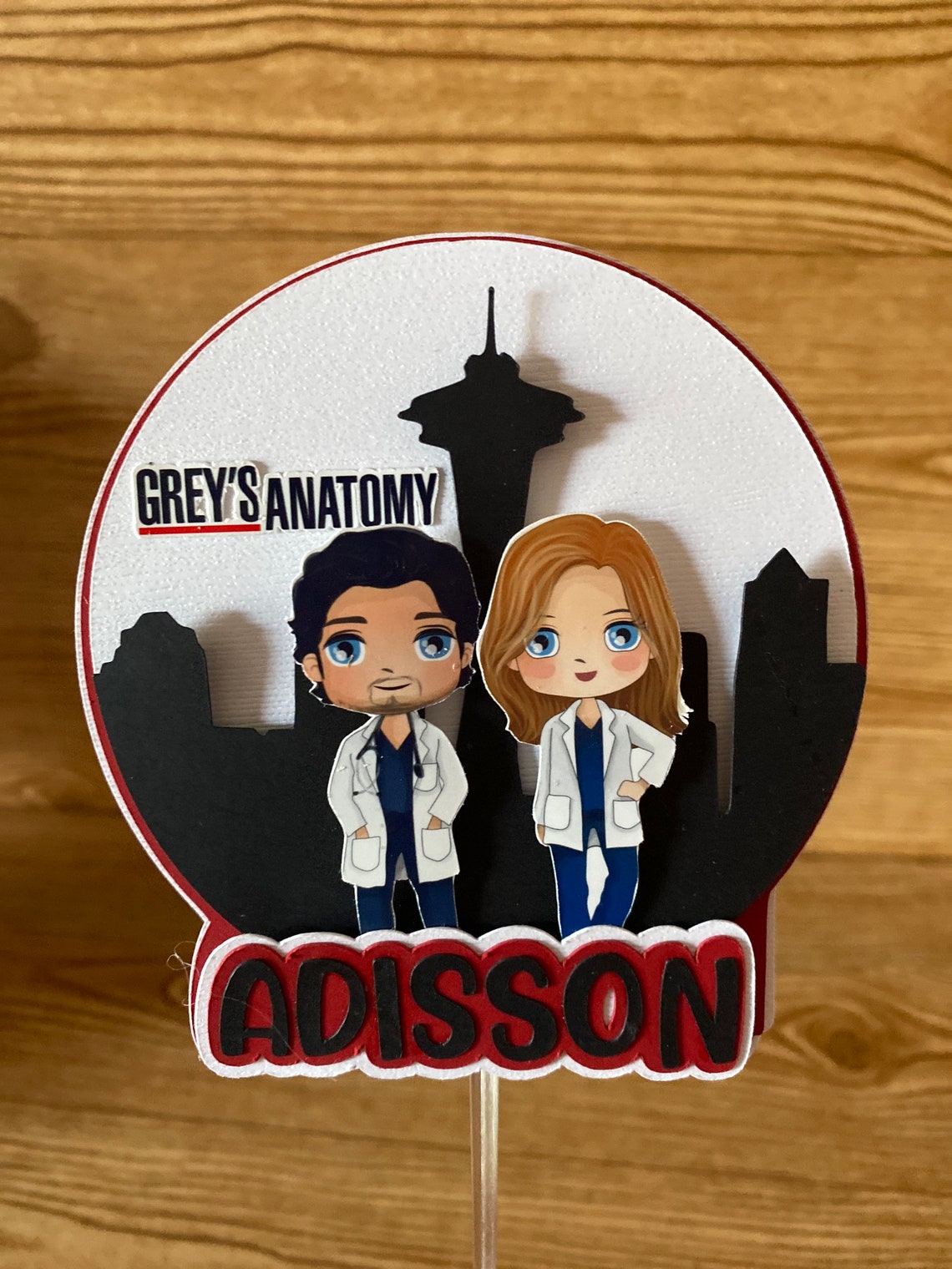 Greys Anatomy cake topper Etsy