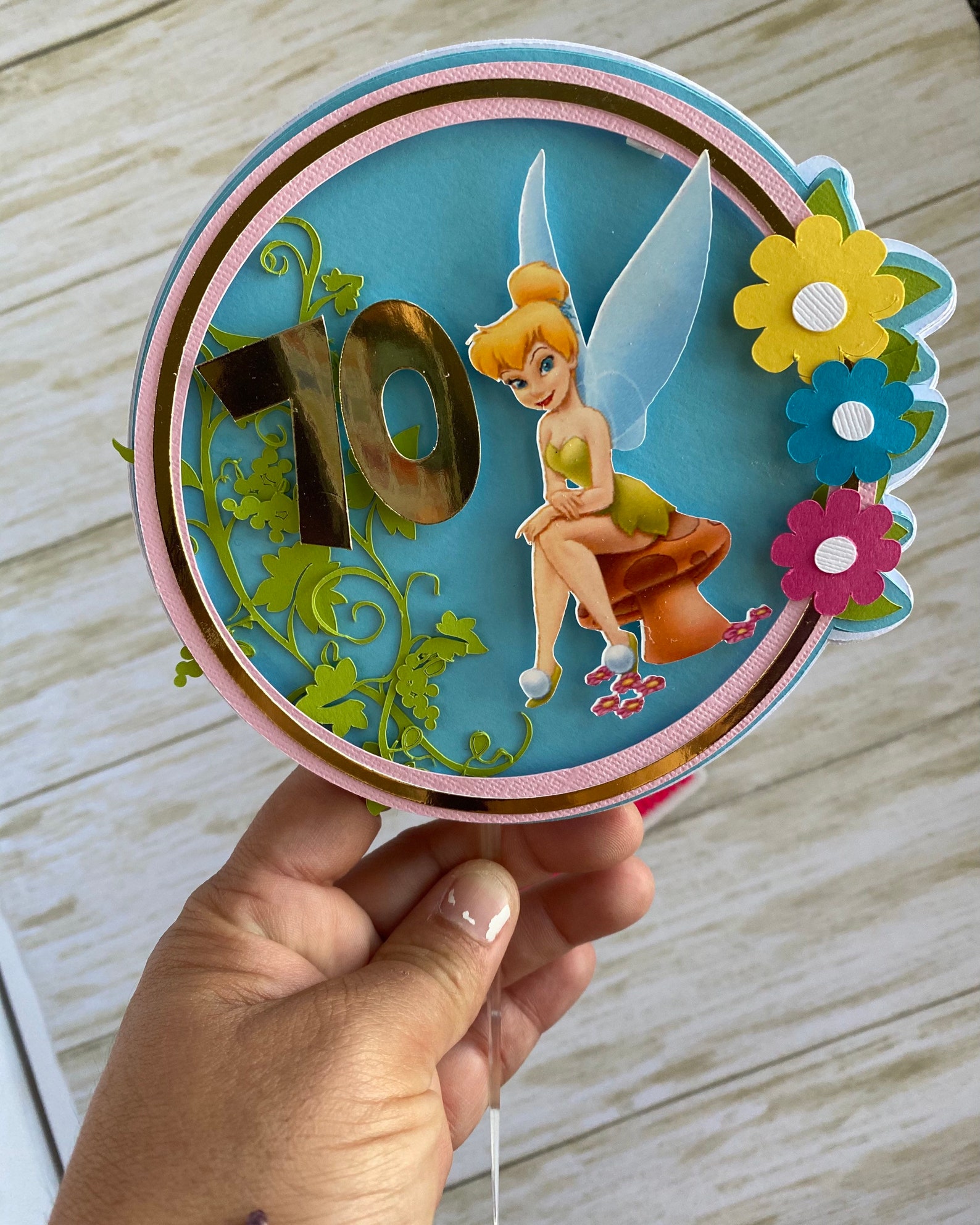 tinkerbell cake topper figures