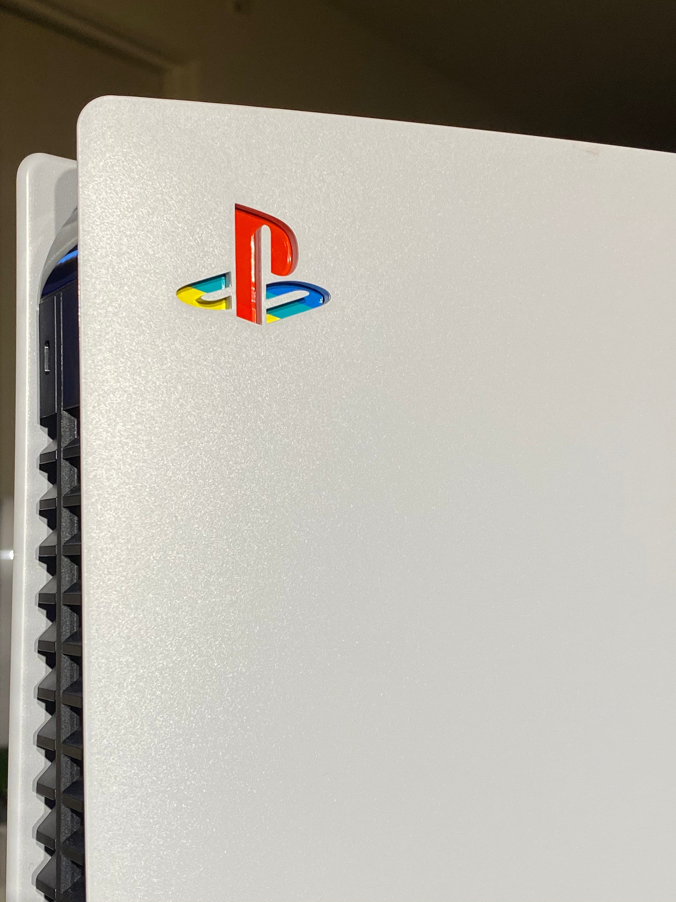 Retro PS Logo for Playstation 5 - Underlay Colored Decal (Easy Instal…