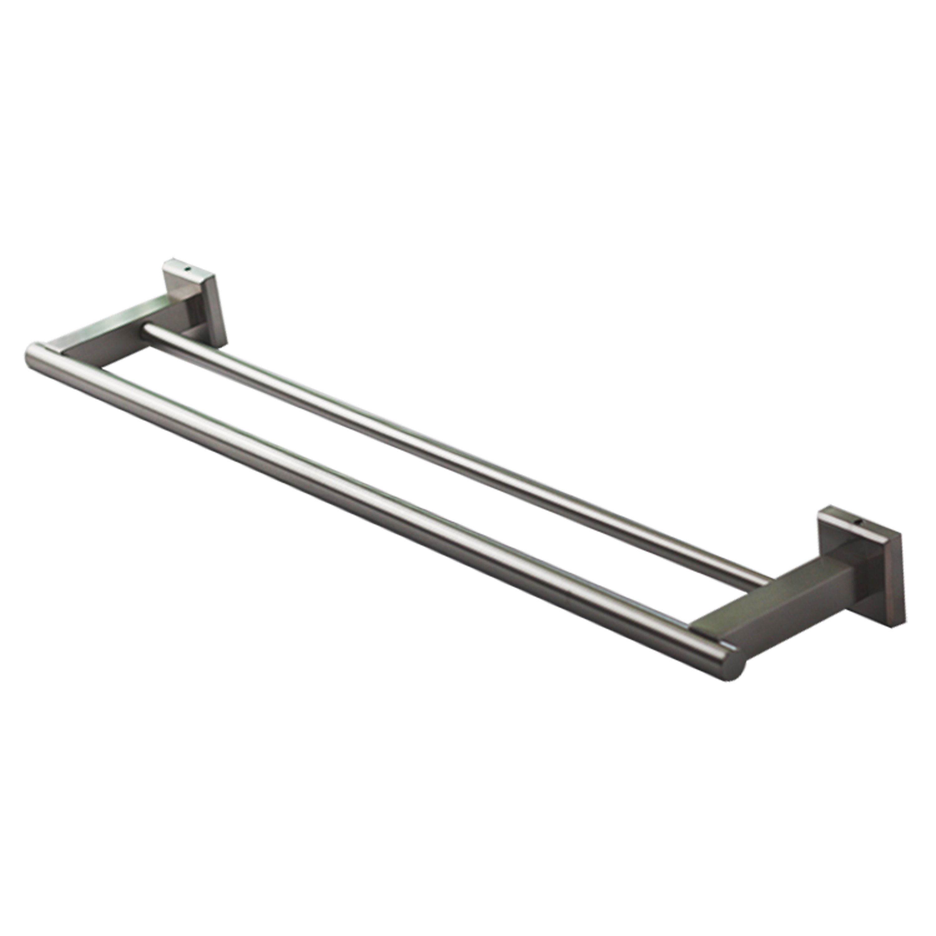 QT Premium Modern Double Towel Bar Rack W/ Square Base 24 Etsy