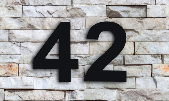 wallpapers 6 Inch House Numbers Black etsy