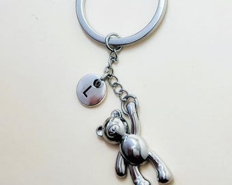 Teddy bear keychain, bear pendant, birthday gift, personalized keychain, girls' gift