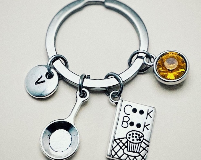 Kitchen Keychain, Cookbook Charm, Frying Pan Charm, Chef Gift, Chef Gift, Chef Keychain, Chef Keychain, Gifts for Bakers, Grandma
