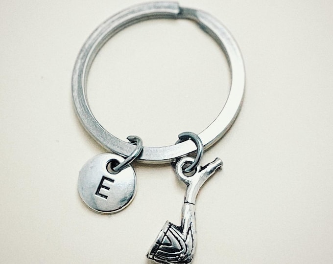 Smoking pipe keychain, smoking pipe, smoking pipe charm, pipe keychain, pipe charm, personalized keychain, initial monogram