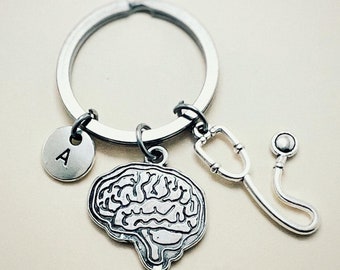 Physiology Gift, Neuroscience Gift, Physiology Keychain, Physiology Graduation, Neuroscience Keyring, Neurology, Brain, Neurologist gift 