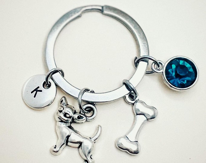 Chihuahua Keyring, Dog Person Gift, Chihuahua Keychain, Dog Charm Gift, Dog Jewelry, Chihuahua Gift,Dog Person,Dogs, Dog Gifts for her