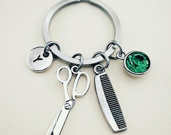 Hair dresser gift, Hair stylist gift, Gift for hairdresser, Gift for hairdresser, beautician gift, Hairstylist gift, Keychain, Keyring