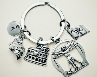 History teachers keychain, history gifts, appreciation for history teachers, personalized gifts for history teachers,