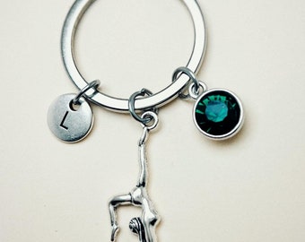 Gymnast Gift, Gymnastics Keyring, I Love Gymnastics, Personalized Gifts for Gymnast, Gymnastics Girls, Gymnastics Birthday, Little Girl Gift