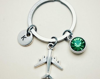 Airplane Keychain, Airplane Keychain, Airplane Gift, Quirky Gift, Unique Gifts, Origami Keychain, Airplane, Travel, Flight Attendant