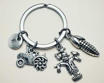 Farming Gift, Farming Keychain, Farming Keychain, Farmer, Farming, Tractor, Harvest, Farming Gift, Farming Keychain, Cultivation