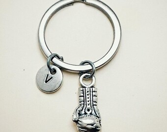 Boxing keychain, boyfriend gift, boxing gift, boxing gloves keychain, gift for him, fitness gift, fitness lover, gym, unique gifts, initial