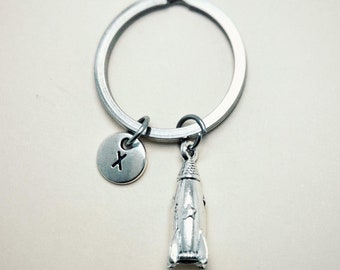 Rocket keychain, Rocket gift, Rocket charm gift, Spaceship gift, Spaceship jewelry, Space lover, Out of space,
