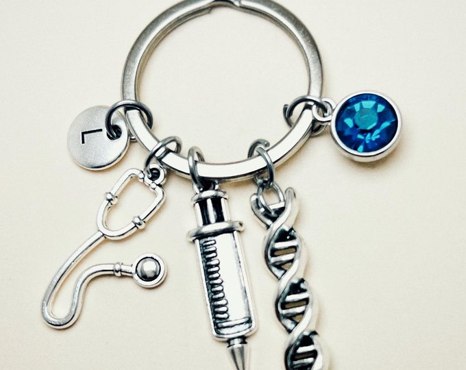 Nurse Keychain, Medical student Gift, Nurse gift, Nurse graduation, Medicine, Doctor keyring, Registered nurse, Caregiver, Care assistant