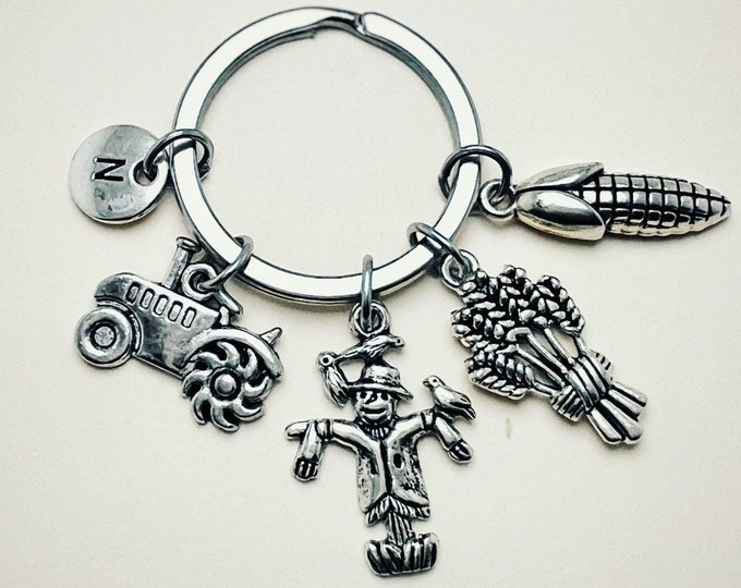 Farming Gift, Farming Keychain, Farming Keychain, Farmer, Farming, Tractor, Harvest, Farming Gift, Farming Keychain, Cultivation