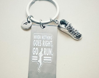 Runner Keychain, Runner Gift, Runner Keychain, Running, Love to Run, Marathon Gift, Marathon Runner, 5K, 10K, Fitness, Running