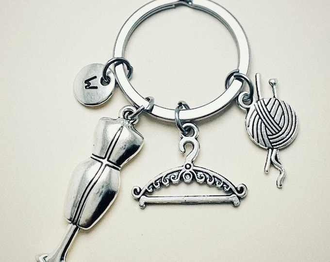 Dressmaker gift, dressmaker keychain, tailor keychain, dressmaker, gifts for dressmaker, tailor, costume designer, couturier, seamstress,