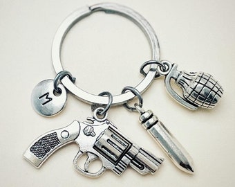 Grenade Keychain, Small Grenade Keychain, Grenade Zipper Pull, Gift for Veteran, Gift for Serviceman, Military Keychain, Unique Gift