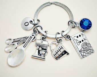 Cooking gift, Cook Book Charm, Gift for Chef, Gift for Cook, Cook Keychain, Chef Keyring, Gifts for Bakers, Mother, Nanny, Mom