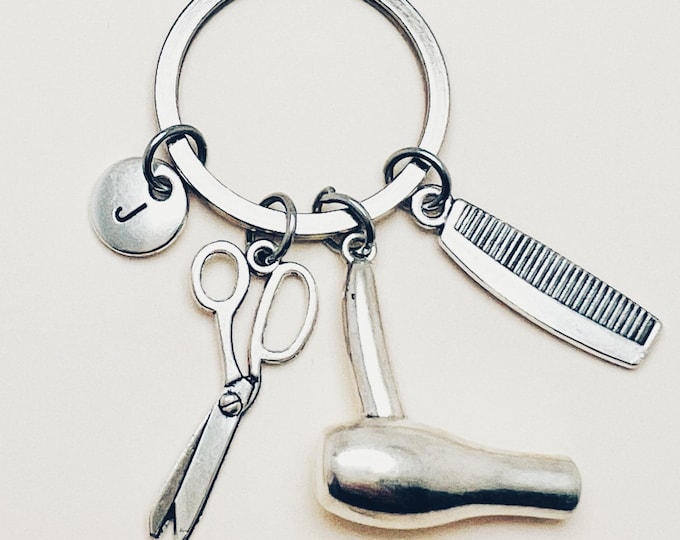 Hairdresser gift, stylist gift, hairdresser gift, beautician gift, hairstylist gift, keychain, keychain