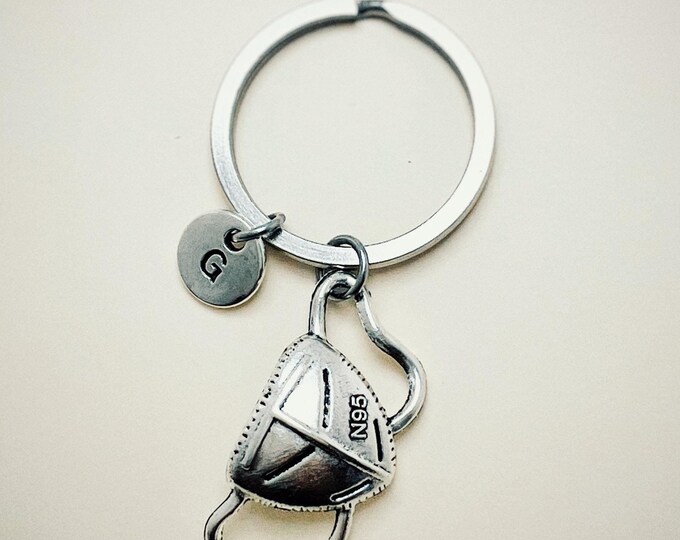 Keychain, Gift for Doctor, Nurse, Essential Health Care Professionals, Thank You Stay Safe Mask, Pandemic, Covid, Safety Mask
