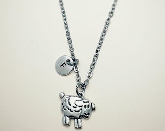 Sheep Necklace, Sheep Gift for Her, Sheep Jewelry, Lamb Necklace, Little Lamb Gift, Sheep Farmer, Animal Bangle, Sheep Charm, Cousin, Sister