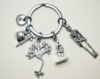 Biology Gift,Biology Teacher gift, Biology student gift, Biology gift for her, Science Key ring, Medical student, Doctor graduation, Nurse