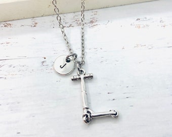 Scooter Necklace, Scooter Jewelry, Scooter Gift, Scooter Charm, Unique Gifts, Skater, Kids Scooter, Moped, Motorbike,Chidlren scooter,Friend