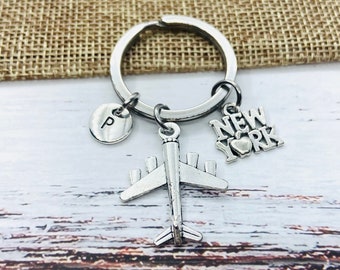 New York keychain, New York Gift, New York charm, New York Jewelry, Gift for New York lover, Moving to New York, Holiday, USA, America