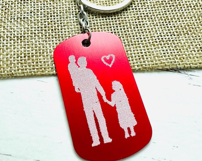 Dad gift, gift for dad, dad gift, new dad, new baby, gift from son, dad birthday gift, Father's Day gift, gift for dad, dad keychain