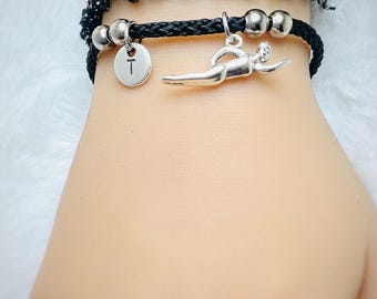 Swimming Bracelet, Swimmer Bracelet, Swimming Gifts, Swim Bracelet, Swimming Teacher, Life Guard, Swimming Coach, Love to Swim,