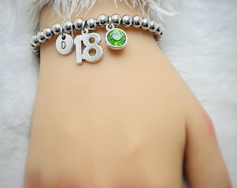 18th birthday bracelet for her, 18th birthday gift for her, 18th birthday gift, 18th birthday jewelry birthday gift