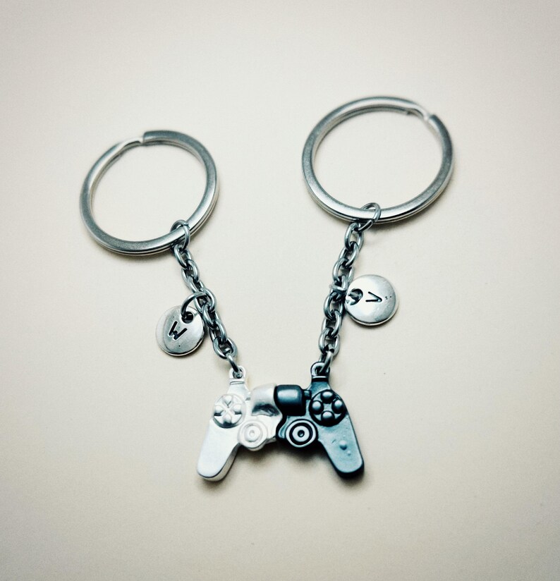 Game Controller, Ps Joystick Keychain, Set of 2 Couples Magnetic ...