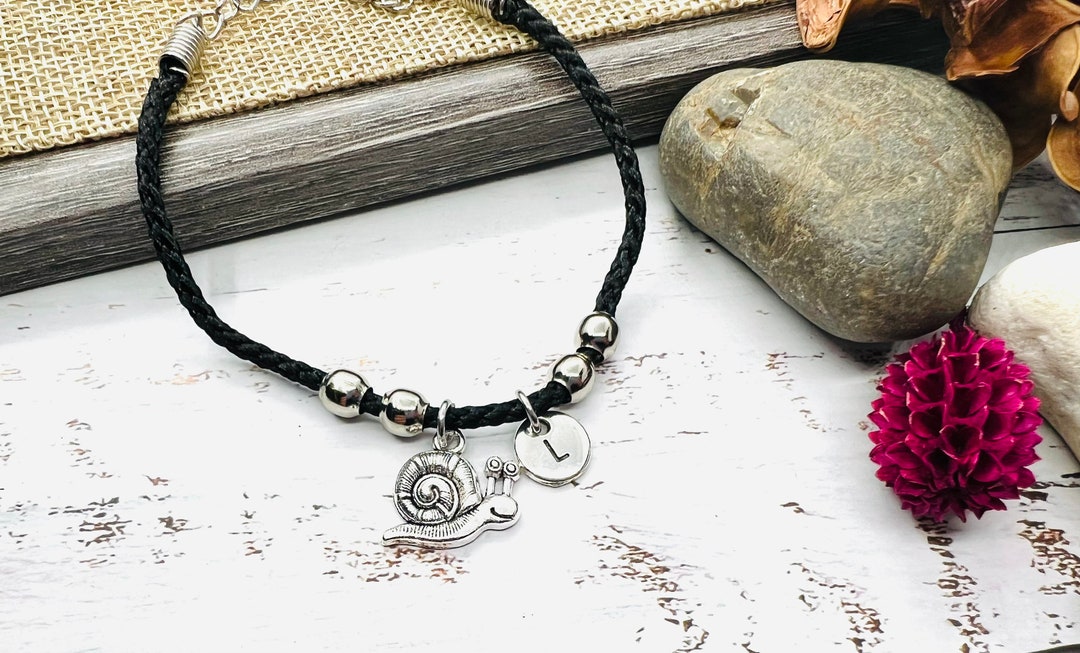 Snail Bracelet, Slug Bracelet, Slug Gift, Snail Gift, Snail Jewelry