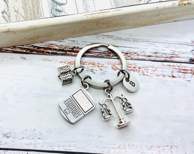 Legal Secretary gift, Legal Secretary Keychain, Legal Secretary Keyring, Jude gift, Judge Keychain, Law graduate, Law student, lawyer, Law