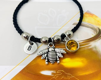 Bee Bracelet, Arms Arms Arms, Gift for bees, Bee Jewelry, Gifts for bees for her, Friendship of bees, Personalized Bee, Honey Bee,