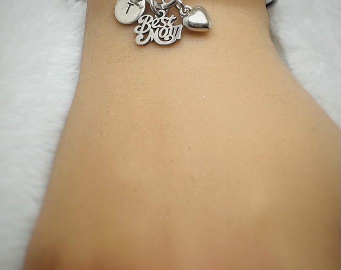 Mom Bracelet, Mother's Day Gift, Best Mom Bracelet, Mom's Birthday, Gift for Mom