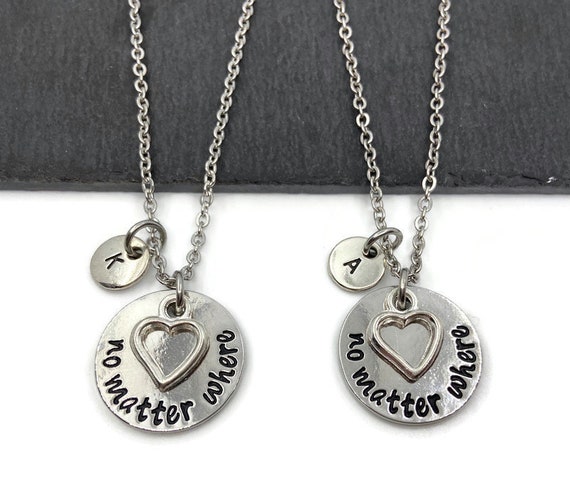 Long distance cheap friendship necklace