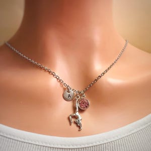Gymnast Gift for her, Gymnastics Necklace I Love Gymnastic gift, Personalized Gifts for Gymnast, Girls gymnastics, Gymnastics birthday gift