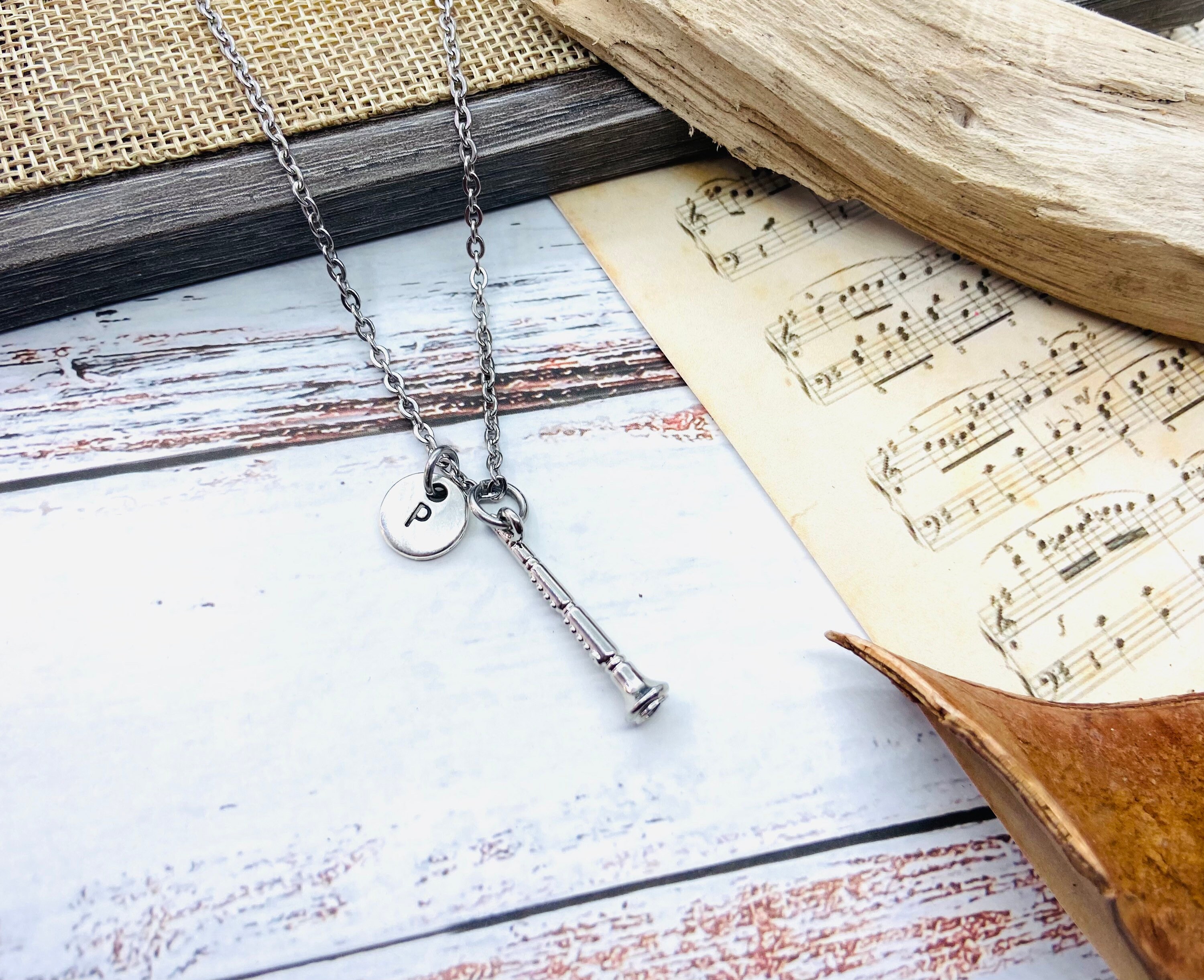 Clarinet key shop necklace