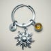 Sun Keychain, Sun Keyring, Sun Key Ring, Sun Key Chain, Sun Gift, Sun ...