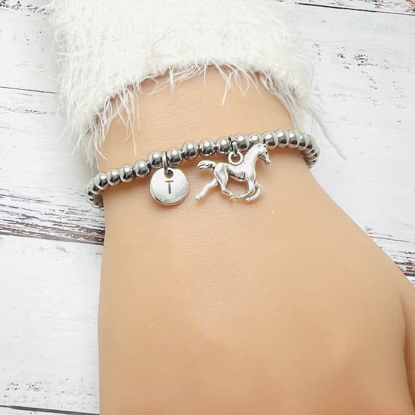 Regalo de caballo, pulsera de caballo, joyería de caballo, encanto de caballo, regalo de amante de los caballos, regalos de caballo,