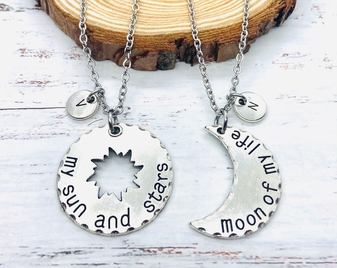 Game of Thrones Inspired Necklace 'My Sun and Stars, Moon of My Life', Set 2, Necklaces for Her and Him, Matching Necklace,